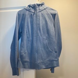 Womens blue lululemon scuba full zip hoodie